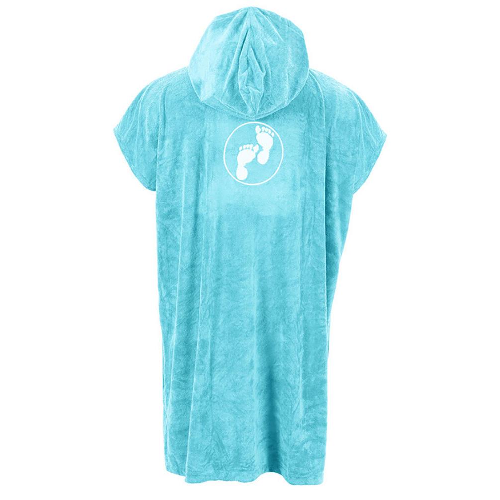 Two Bare Feet Towelling Changing Robe - Aqua Extra Image 1